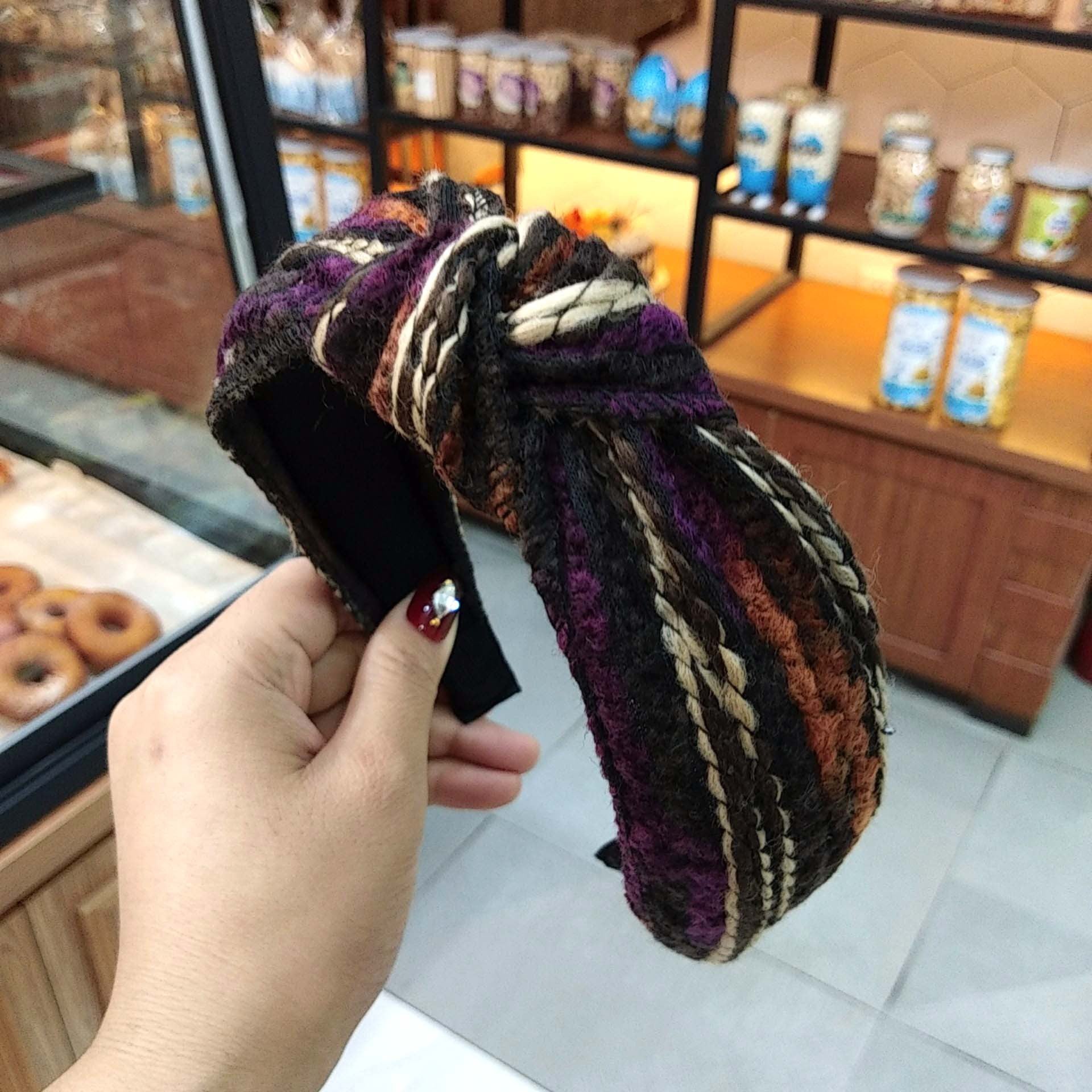 Wholesale Mixed Color Wool Knotted Hair Bands